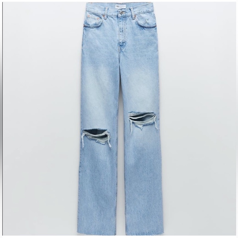 Zara Light Blue Denim Jeans - Picture 8 of 11